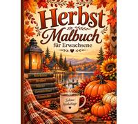 Herbst Malbuch für Erwachsene: Cozy Herbstmotive mit Kürbissen, Blättern, Pilzen und stimmungsvollen Herbstszenen zum Ausmalen - Kreative Auszeit und entspannende Momente für gemütliche Herbsttage