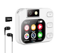 HERBYD MP3 Players with Bluetooth 5.4, Portable Music Player with Camera, 2.01 in Full LCD Touch Screen - HiFi Sound, Voice Recorder, Speaker, E-Book, 128GB Memory Card, Headset