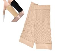 HERCHR 1 Pair Slimming Arm Sleeves, Elastic Compression Sleeves for Women, Soft Breathable Large Size Arms Sport Fitness Arm Shapers Helps Lose Fat for Playing Golf, Driving, Cycling (Beige)