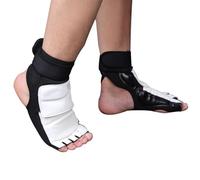 HERCHR 1 Pair Taekwondo Foot Protector, Karate Boxing Sparring Foot Protector Double Fixation Elastic Surrounding Feet Protective Guard Martial Arts Sparring Body Protection Gear for Unisex (XL)