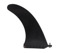 HERCHR 10inch Surfboard Fin, PVC Black Surfing Fin Watershed Balancing Surfboard Accessory Lightweight Durability for Long Board