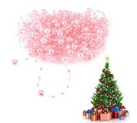 HERCHR 10m 10m Pearl Garland Necklace Chain Bead Wire Beaded Artificial Beads for Hair Decoration Table Wedding Christmas Tree