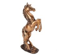HERCHR 12 Inch Figurine Horse,Standing Horse Resin Statue for Home Decor,Horse Figurine Animal Ornament Sculpture Rearing Horse Collectible Sculpture for Desktop,Office,Living Room,12.4x7.1inch