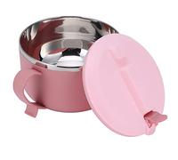 HERCHR 1200ml/42.2Oz Ramen Bowl Handle and Lid,Noodles Bowl Soup Double Insulated Sealed Pasta,Rapid Cup Noodle for Soup,Ramen for Dorm, Small Kitchen,Office