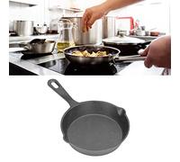 HERCHR 14cm Mini Cast Iron Skillet, Camping Skillet, Pre Seasoned Cast Iron Omlette Pans, Camping Indoor and Outdoor Cooking