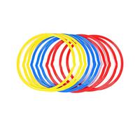 HERCHR 18 PCS Agility Rings Speed and Agility Training Rings Exercise Speed Circle Jumping Hoops for Training Toss Equipment, Hopscotch Rings Plastic