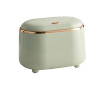 HERCHR 19x12x14cm/7.48x4.72x5.51in Small Desk Trash Can, Desktop Detachable Countertop Garbage Cans PopUp Tiny Waste Basket for Office, Home, Car (Light Green)