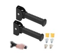 HERCHR 2 Pack Folding Grab Bars for Stairs Doorways Doorway Flips Assist Handle 350lb Load Capacity Support Grip Handle Flips Up Grab Bar Stainless Steel Rubber Support for Elderly