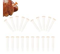 HERCHR 20Pcs Plastic Pop up Cooking Thermometer, Turkey Timer Oven Thermometer Cooking Meat and Poultry Thermometer for Oven Cooking Poultry Turkey Chicken Meat Beef