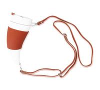 HERCHR 230ml Viking Cup Drinking Horn Tankard 8Oz Goat Horns Coffee Mug with Lid and Adjustable Shoulder Strap Stainless Steel Vacuum Cup Mug for Travel Camping