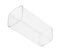 HERCHR 250ml Acrylic Drinking Glasses, Plastic Tumblers with Square Bottom Reusable Plastic Cups for Cocktail Juice Beer(Clear)