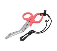 HERCHR 2pcs Dive Shears,Safety Sea Snips,Carbon Steel Safety Scuba Diving Scissors (Pink)
