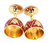 HERCHR 2Pcs Goblet 30ml Small Chalice Decoration Medieval Classy Goblets Vintage Shot Glasses Wine Chalice Flower Embossed Communion Cups Shotglasses Wine Cup for Communion Anniversary