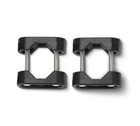 HERCHR 2Pcs Marine Nylon Rail Mount Brackets, Stainless Steel Smoother Finish Strong Structure Mounting Bracket for Marine, Boat, Ship, Yacht, Kayaks for Flag Poles, Cleats, Fender Holder Hooks