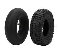 HERCHR 2PCS Scooter Tire, 9X3.50-4 Rubber Outer Inner Tyre Black Front or Rear Wheels Replacement Combination Accessory for Electric Scooter
