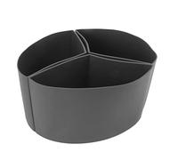 HERCHR 3 in 1 Silicone Slow Cooker Liner, Small Slow Cooker Liners Slow Cooker Silicone Liner Silicone Slow Cooker Divider Liners(Grey)