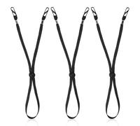 HERCHR 3Pcs Adjustable Hat Strap Clips Windproof Hat Chin Strap Cord Removable Windproof Rope Adjustable Chin Cord Strings for Wind Outdoor Activities
