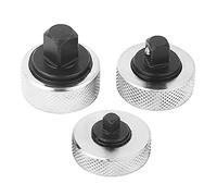 HERCHR 3Pcs Mini Finger Palm Ratchet Set, 1/4 3/8 1/2in Drive 38mm Dia Compact Reversible Thumbwheel Wrench with Non Slip Knurled Handle for Tight Spaces