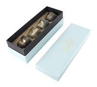 HERCHR 4pcs Ceramic Tea Cup Set, Chinese/Japanese Style Retro Tea Mug Kung Fu Teaware Sake Cup, Gift Set(#2)