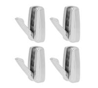 HERCHR 4Pcs Foldable Coat Hooks Mounted,Folding Wall Hook 30KG Weight Capacity Zinc Alloy Automatic Rebound Thickened Base Foldable Hanger for RV Yacht