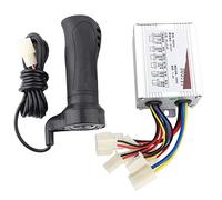 HERCHR 500W Brushed Controller, Motor Speed Controller Throttle Twist Grip Right Handlebar Accelerator for Electric Bicycle Scooter Tricycle Modification Kit (24v500W)