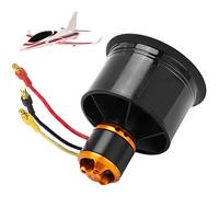 HERCHR 50mm 12 Blades EDF Ducted Fan with 3-4S QF2611 5000KV Brushless Outrunner Motor Model Balance Tested Jet Aircraft RC Airplane CCW/CW (CW)