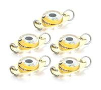 HERCHR 5Pcs LED Underwater Fishing Lure Lamps, Corrosion Proof Bass Halibut Flasher LED Lighted Bait Flasher Deep Drop Fishing Bait Light Fish Eye Attractive Lure Light Lamp for Saltwater (Red)