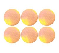 HERCHR 6PCS Glow Golf Balls for Night Sports Glowing in The Dark Bright Luminous Led Golf Balls Light up for Men Kids Women (Orange)