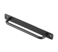 HERCHR Barn Door Pull Handle, Push Pull Door Handle, Rustic Black Cast Iron Grab, Cast Iron Sliding Barn Door Handle for Glass Door Wooden Door