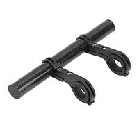 HERCHR Bike Light Clamp, 20CM Carbon Tube Bicycle Handlebar Flashlight Waterproof Adjustable Headlight Mount Bar Stand Flashlight for Cycling Riding(black)