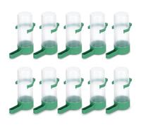 HERCHR Bird Water Dispenser 10 Pcs Budgie Water Feeder Dispenser for Parrots Cockatiels Budgies Automatic Hanging Bird Cage Drinkers for Parrots Finch Canary Livestock Feeding Drinking