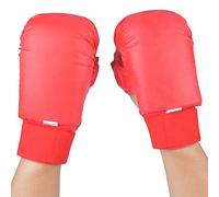 HERCHR Boxing Gloves, A Pair of Boxing Gloves Karate Hand Protector with Thumb Protector Practice Equipment for Martial Arts Sports Game Training (red-L)