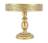 HERCHR Cake Stand Round Metal Cake Stand,Dessert Display Cupcake Table Display Plate 12×11.5inch for Birthday Party Wedding Celebration