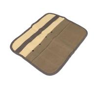 HERCHR Canvas Tool Roll,10 Slot Chefs Knife Roll Bag Waxed Canvas Chef Bag Knife Storage Roll Bag,Waxed Canvas Knife Case Storage,Chefs Knife Roll,Portable Knife Bag for Men Pro Chef
