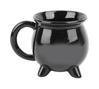 HERCHR Ceramic Cauldron Mug, 300ml Witches Brew Black Coffee Cup Halloween Novelty Drinkware Water Cup for Tea, Soup & Parties Easter Birthday Gifts