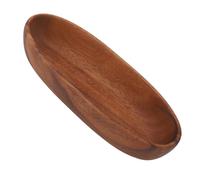 HERCHR Decorative Bowl Boat Shaped Oval Fruit Plate Decorative 9.8x3.3x1.8in Wooden Centerpiece Table Wooden Bowl Fruits Snack Salad Dessert Serving Tray Platter Dish for Table Decoration