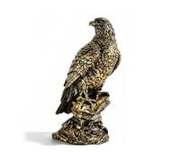 HERCHR Desktop Eagle Statue Resin Retro Eagle Statue Sculpture 7.1x4.7x11.4in Abstract Art Collectible Figurine Garden Decoration Ornament for Home Office Living Room Bookshelf Table Desktop