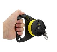 HERCHR Dive Reel, Diving Fishing Reel Scuba DivingReel with Thumb Stopper Hook with 46m Yellow Wire for Snorkeling Underwater Water Sports (Black Wheel)