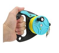 HERCHR Dive Reel, Diving Fishing Reel Scuba DivingReel with Thumb Stopper Hook with 46m Yellow Wire for Snorkeling Underwater Water Sports (Sky Blue Wheel)