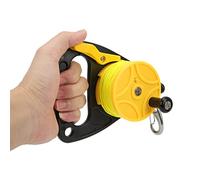 HERCHR Dive Reel, Diving Fishing Reel Scuba DivingReel with Thumb Stopper Hook with 46m Yellow Wire for Snorkeling Underwater Water Sports (Yellow Wheel)