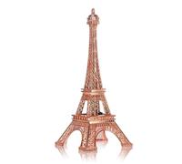 HERCHR Eiffel Tower Architectural 10.2inch Metal Eiffel Tower Model Figurine with Build in LED Light Zinc Alloy Collectible Figurine Replica Centerpiece for Table Decoration