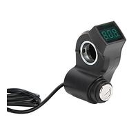 HERCHR Electric Scooter Ignition Lock with 180cm/70.9in Line, 3 Pin Plug One Button Start Scooters Switch Lock Twist Handlebar Grip Display 2 Keys Scooters Key Start Switch for KUGOO M4 E-Scooter