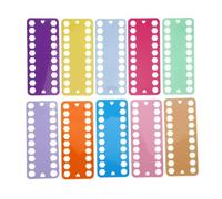 HERCHR Embroidery Floss Organizer Cards Holder 20Pcs Cross Stitch Thread Holder Storage Organiser Cards Holder 7.7x3.1in Finishing Board Needlework Plate for Thread Craft DIY Sewing Storage