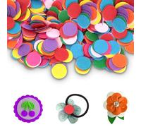 HERCHR Felt Circles 500Pcs 25mm 0.98in Round Felt Pads Pre Cut Aromatherapy Diffuser Refill Pad Round Fibre Mixed Colors for DIY Crafts Sewing Sewing Embellishments Decoration