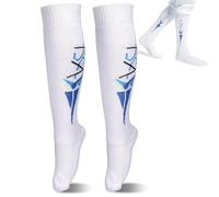 HERCHR Fencing Socks for Epee, Sabre and Foil, Absorbing Breathable Stretchy Wearable Cotton Protective Fencing Stockings Knee High Sports Socks for Unisex (UK, Alpha, S, M, Regular, Regular, 2Pair)