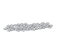 HERCHR Fishing Split Ring, 50pcs/100pcs 7 Sizes Double Circle Split Ring Connector Stainless Steel Round Terminal Tackle Connector for Fishing Tackle (5# 1 pack of 50 pieces sold)