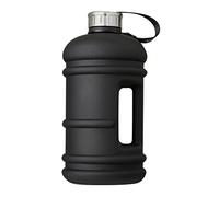 HERCHR Fitness Cup, Black Outdoor Sports Kettle Portable Large Capacity Water Mug 2.2L Oversized Plastic Water Bottle for Sports, Travel and Daily Use