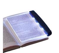HERCHR Flat Book Light LED Reading Light with Detachable Page Clip,Readinglights for Booksin Bed Battery Powered Book Lamp Flat LED Lightpanel
