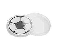 HERCHR FlipCoins, 4cm/1.6in Referee TossCoin Alloy Football Soccer Referee Judge Toss Tool Pick Side with Case for Matches Training