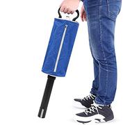 HERCHR Golf Pick up Bag, Hold 70 Balls, Portable Golf Shag Bag Golfball Retriever Ball Shagger Picker Accessory with Detachable Aluminum Alloy Tube (Blue)